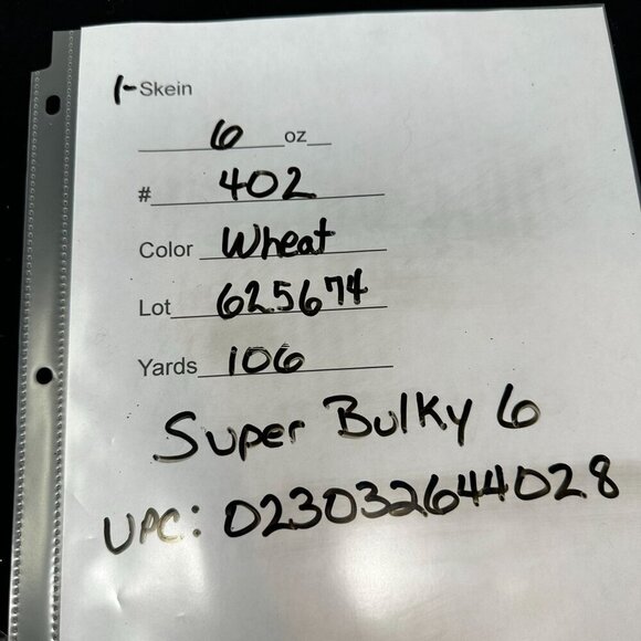 Lion Brand Yarn Wool-Ease Thick & Quick 640 402 Skein 6 Oz Wheat Super Bulky - Picture 4 of 9